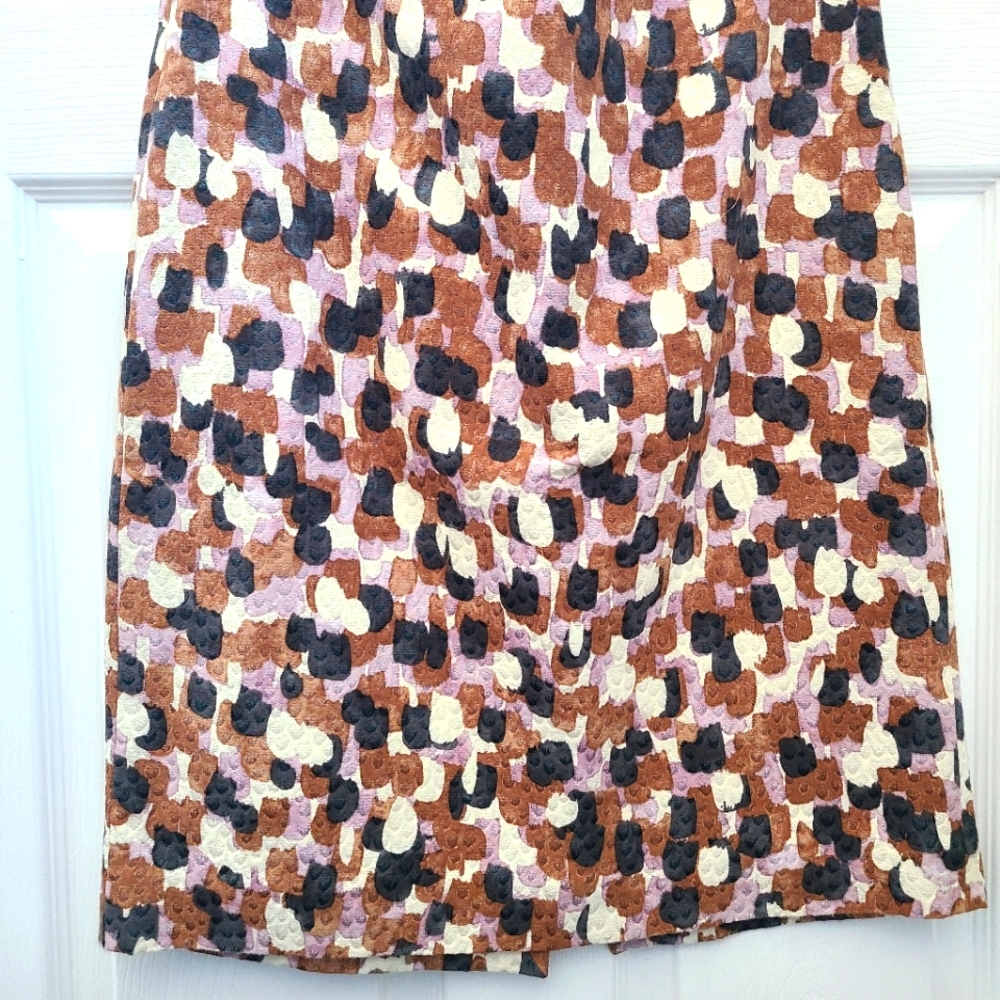 J crew knee length cotton n silk skirt